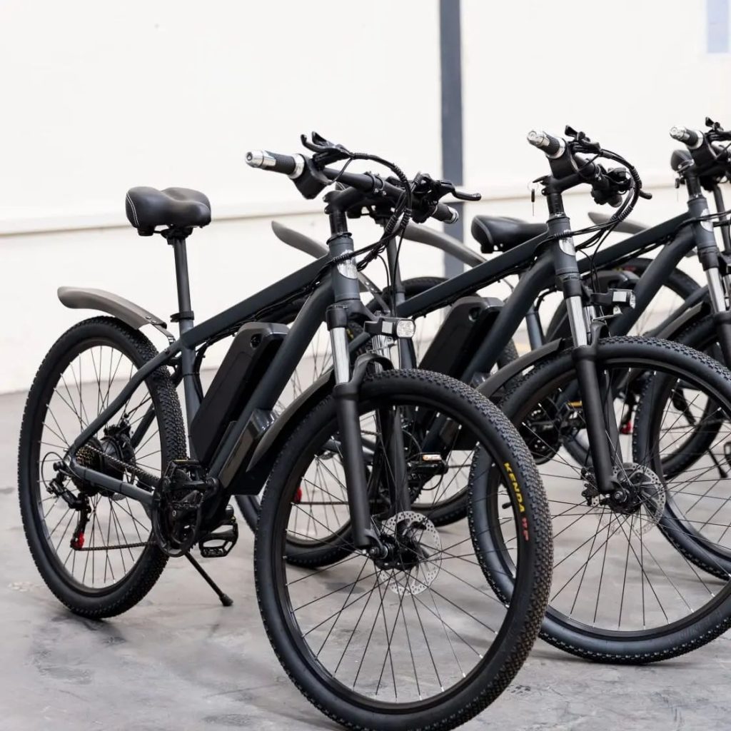 bunch of ebikes